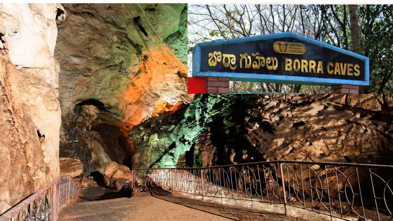 Araku Valley caves, limestone formations, Borra Caves Andhra Pradesh, cave tourism Araku