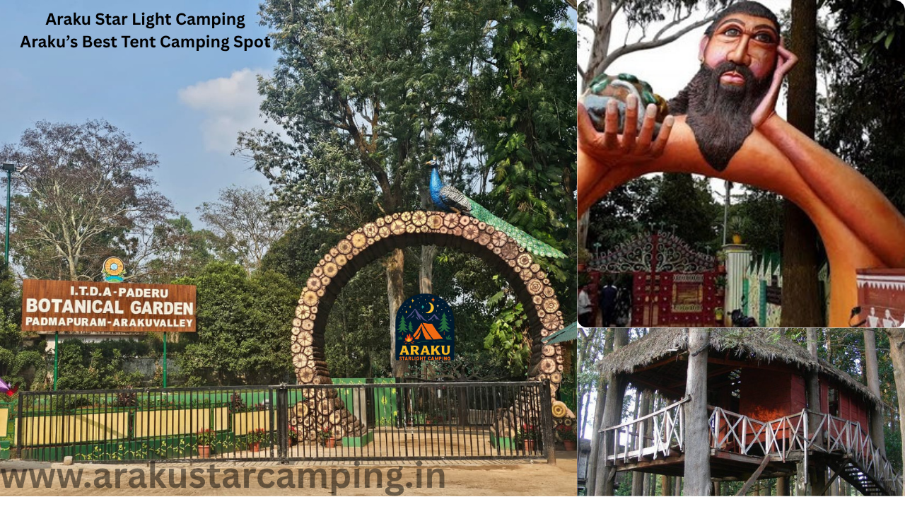 Padmapuram Gardens Araku, botanical garden Andhra Pradesh, toy train Araku, tree-top huts Araku, Padmapuram Botanical Gardens